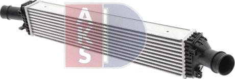 AKS Dasis 487024N - Интеркулер, теплообменник турбины autospares.lv