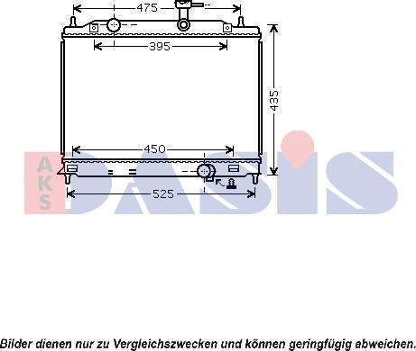 AKS Dasis 560036N - Радиатор, охлаждение двигателя autospares.lv