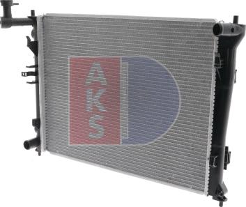 AKS Dasis 560031N - Радиатор, охлаждение двигателя autospares.lv