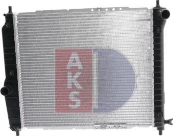 AKS Dasis 510068N - Радиатор, охлаждение двигателя autospares.lv