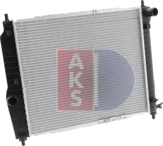 AKS Dasis 510068N - Радиатор, охлаждение двигателя autospares.lv