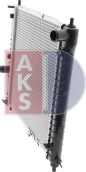 AKS Dasis 510068N - Радиатор, охлаждение двигателя autospares.lv