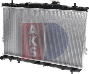 AKS Dasis 510025N - Радиатор, охлаждение двигателя autospares.lv