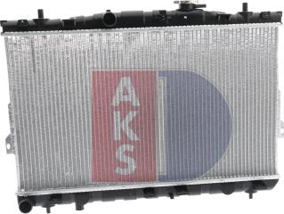 AKS Dasis 510025N - Радиатор, охлаждение двигателя autospares.lv