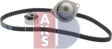 AKS Dasis 570349N - Водяной насос + комплект зубчатого ремня ГРМ autospares.lv