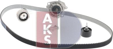 AKS Dasis 570344N - Водяной насос + комплект зубчатого ремня ГРМ autospares.lv