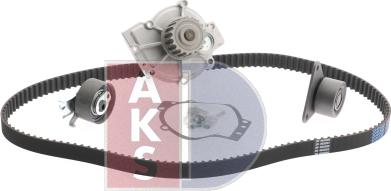 AKS Dasis 570345N - Водяной насос + комплект зубчатого ремня ГРМ autospares.lv