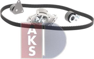 AKS Dasis 570345N - Водяной насос + комплект зубчатого ремня ГРМ autospares.lv