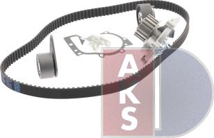 AKS Dasis 570345N - Водяной насос + комплект зубчатого ремня ГРМ autospares.lv