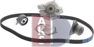 AKS Dasis 570345N - Водяной насос + комплект зубчатого ремня ГРМ autospares.lv