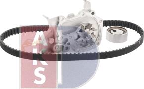 AKS Dasis 570346N - Водяной насос + комплект зубчатого ремня ГРМ autospares.lv