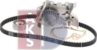 AKS Dasis 570346N - Водяной насос + комплект зубчатого ремня ГРМ autospares.lv