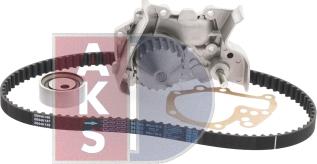 AKS Dasis 570346N - Водяной насос + комплект зубчатого ремня ГРМ autospares.lv