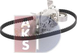 AKS Dasis 570346N - Водяной насос + комплект зубчатого ремня ГРМ autospares.lv