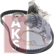 AKS Dasis 570346N - Водяной насос + комплект зубчатого ремня ГРМ autospares.lv