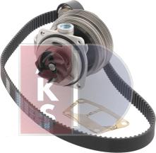 AKS Dasis 570354N - Водяной насос + комплект зубчатого ремня ГРМ autospares.lv