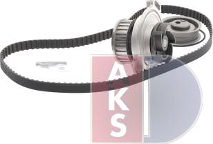 AKS Dasis 570350N - Водяной насос + комплект зубчатого ремня ГРМ autospares.lv