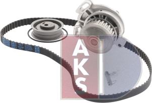 AKS Dasis 570350N - Водяной насос + комплект зубчатого ремня ГРМ autospares.lv