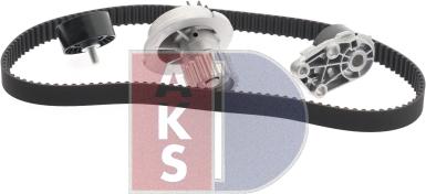 AKS Dasis 570365N - Водяной насос + комплект зубчатого ремня ГРМ autospares.lv