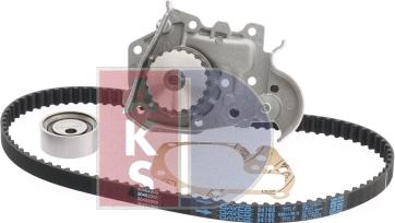 AKS Dasis 570308N - Водяной насос + комплект зубчатого ремня ГРМ autospares.lv