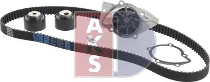 AKS Dasis 570314N - Водяной насос + комплект зубчатого ремня ГРМ autospares.lv