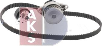 AKS Dasis 570318N - Водяной насос + комплект зубчатого ремня ГРМ autospares.lv