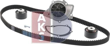 AKS Dasis 570317N - Водяной насос + комплект зубчатого ремня ГРМ autospares.lv