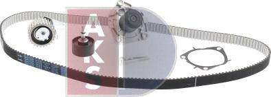 AKS Dasis 570339N - Водяной насос + комплект зубчатого ремня ГРМ autospares.lv