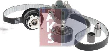 AKS Dasis 570334N - Водяной насос + комплект зубчатого ремня ГРМ autospares.lv