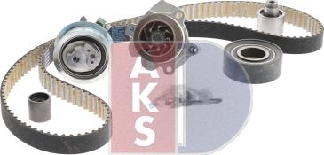 AKS Dasis 570330N - Водяной насос + комплект зубчатого ремня ГРМ autospares.lv