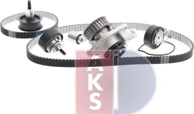 AKS Dasis 570331N - Водяной насос + комплект зубчатого ремня ГРМ autospares.lv