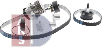 AKS Dasis 570331N - Водяной насос + комплект зубчатого ремня ГРМ autospares.lv
