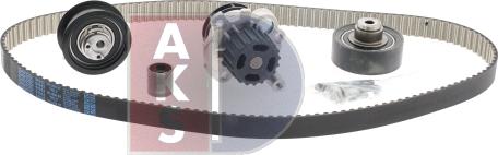 AKS Dasis 570338N - Водяной насос + комплект зубчатого ремня ГРМ autospares.lv