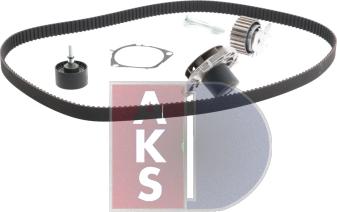 AKS Dasis 570324N - Водяной насос + комплект зубчатого ремня ГРМ autospares.lv
