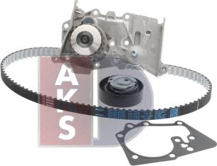 AKS Dasis 570325N - Водяной насос + комплект зубчатого ремня ГРМ autospares.lv