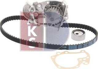 AKS Dasis 570254N - Водяной насос + комплект зубчатого ремня ГРМ autospares.lv