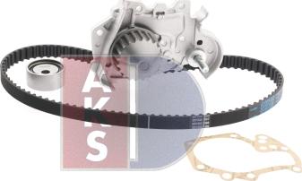 AKS Dasis 570269N - Водяной насос + комплект зубчатого ремня ГРМ autospares.lv