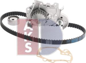 AKS Dasis 570269N - Водяной насос + комплект зубчатого ремня ГРМ autospares.lv