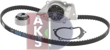 AKS Dasis 570281N - Водяной насос + комплект зубчатого ремня ГРМ autospares.lv