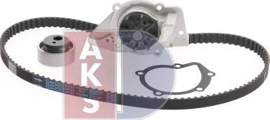 AKS Dasis 570281N - Водяной насос + комплект зубчатого ремня ГРМ autospares.lv