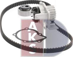 AKS Dasis 570281N - Водяной насос + комплект зубчатого ремня ГРМ autospares.lv