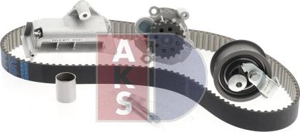 AKS Dasis 570287N - Водяной насос + комплект зубчатого ремня ГРМ autospares.lv