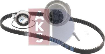 AKS Dasis 570275N - Водяной насос + комплект зубчатого ремня ГРМ autospares.lv