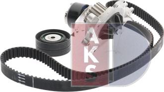 AKS Dasis 570270N - Водяной насос + комплект зубчатого ремня ГРМ autospares.lv