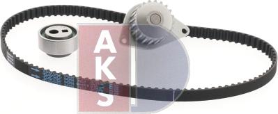 AKS Dasis 570277N - Водяной насос + комплект зубчатого ремня ГРМ autospares.lv