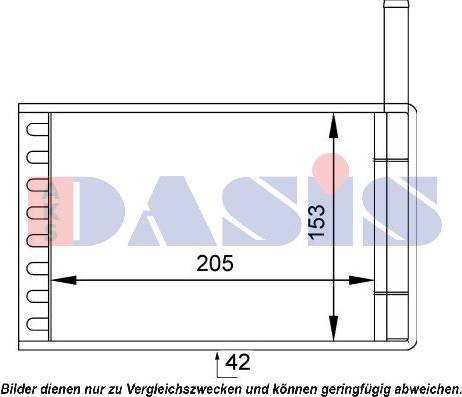 AKS Dasis 099001N - Теплообменник, отопление салона autospares.lv