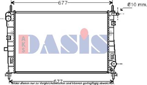 AKS Dasis 090043N - Радиатор, охлаждение двигателя autospares.lv