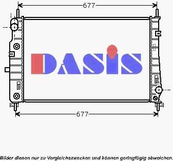 AKS Dasis 090068N - Радиатор, охлаждение двигателя autospares.lv