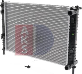 AKS Dasis 090009N - Радиатор, охлаждение двигателя autospares.lv