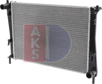 AKS Dasis 090016N - Радиатор, охлаждение двигателя autospares.lv